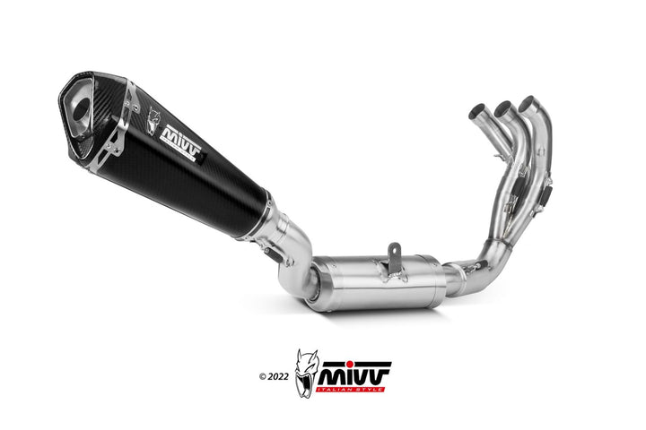 MIVV Delta Race Carbon Full System Exhaust (Y.066.LDRC) for 2021-2022 Yamaha MT-09/FZ-09