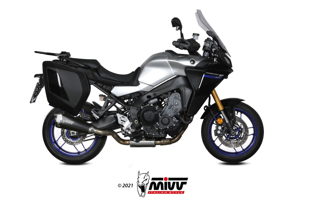 MIVV Delta Race Black Full System Exhaust (Y.069.LDRB) for 2021-2022 Yamaha Tracer 9