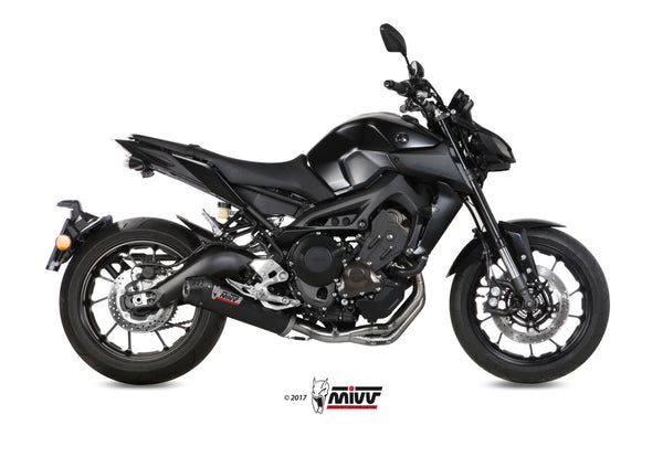 MIVV Oval Carbon Full System Exhaust with Carbon Cap (Y.042.L3C) for 2013-2020 Yamaha MT-09