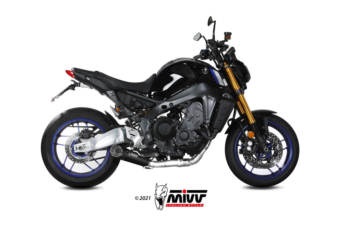 MIVV X-M5 Black Full System Exhaust (Y.068.SC5B) for 2021-2022 Yamaha MT-09/FZ-09