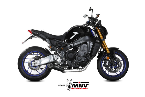 MIVV X-M5 Black Full System Exhaust (Y.068.SC5B) for 2021-2022 Yamaha MT-09/FZ-09