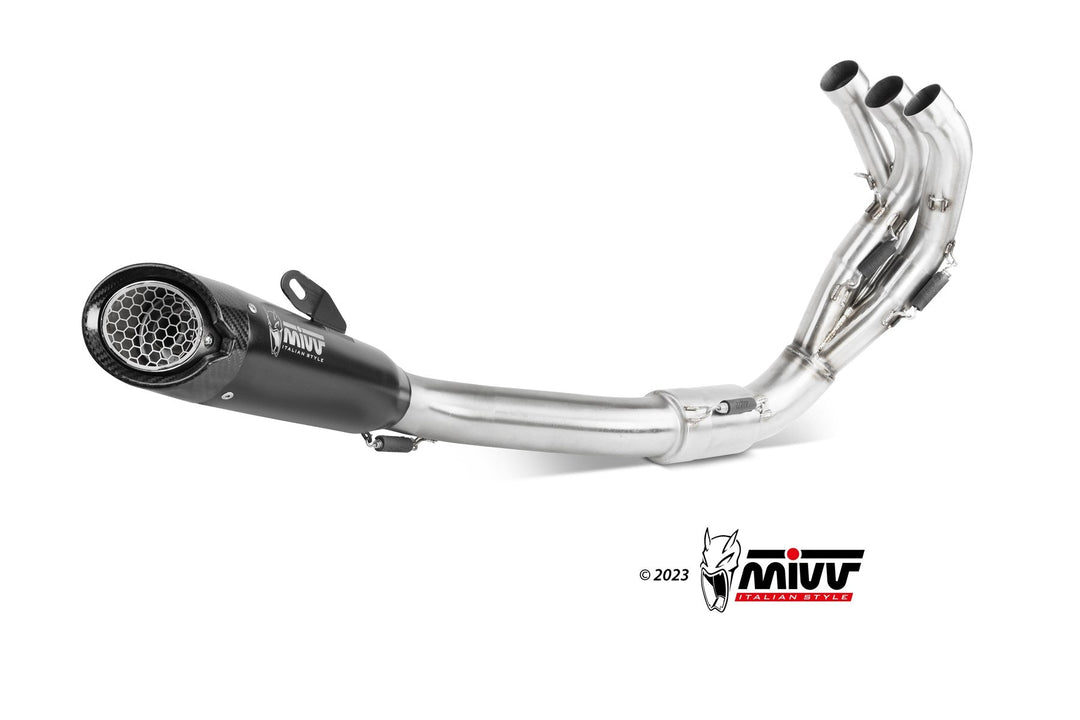MIVV X-M5 Black Full System Exhaust (Y.068.SC5B) for 2021-2022 Yamaha MT-09/FZ-09