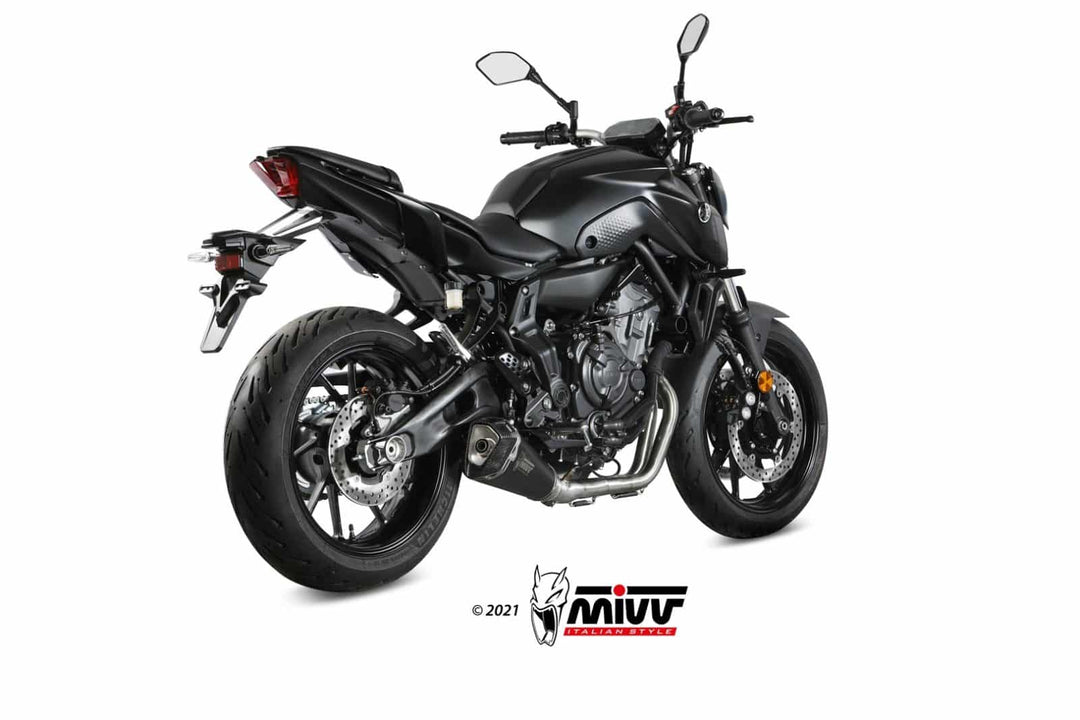 MIVV Delta Race Black Full System Exhaust (Y.074.LDRB) for 2021-2024 Yamaha MT-07