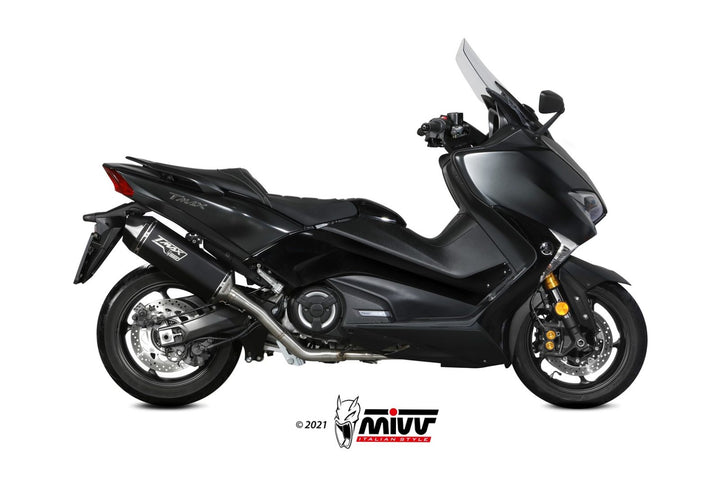 MIVV Speed Edge Black Full System Exhaust (Y.061.LRB) for 2017-2019 Yamaha T-MAX 530