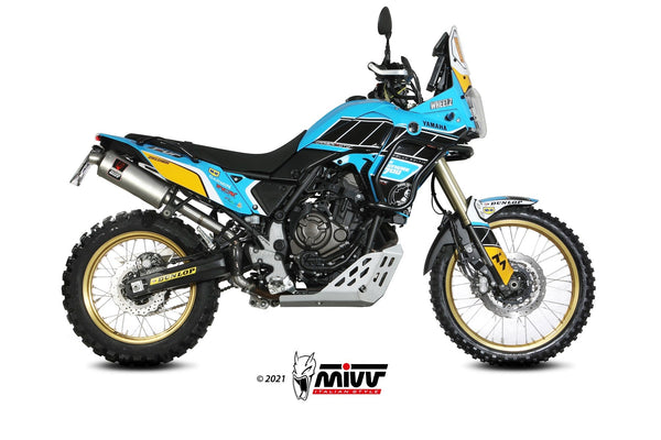 MIVV Dakar Stainless Steel Slip-On Exhaust (Y.064.LDKX) for 2019- Yamaha Tenere 700