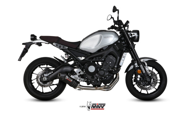 MIVV Oval Carbon Full System Exhaust with Carbon Cap (Y.054.L3C) for 2016-2022 Yamaha XSR900