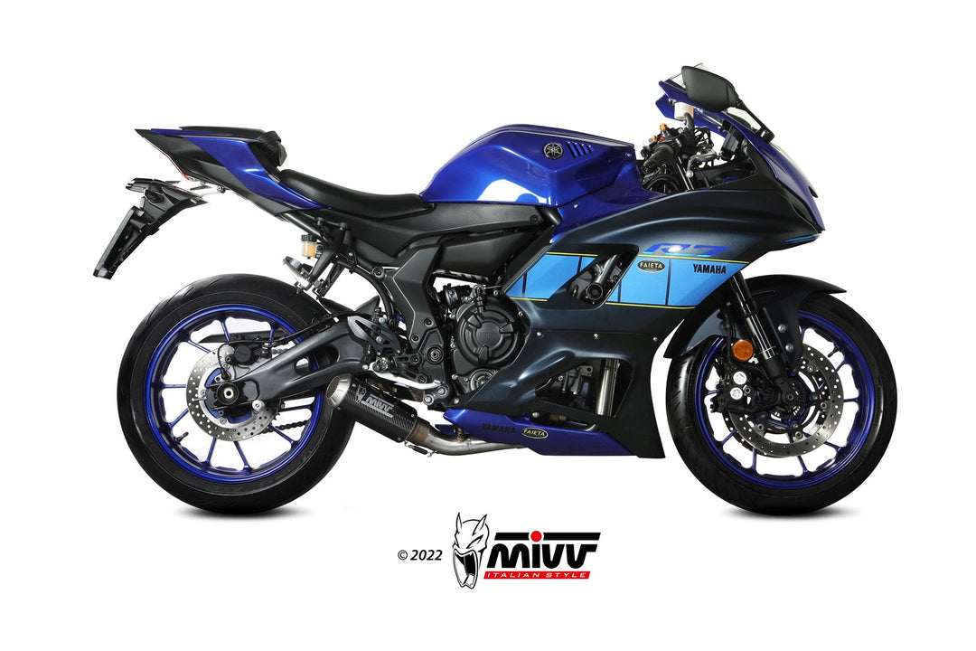 MIVV MK3 Carbon Full System Exhaust (Y.072.SM3C) for 2022 Yamaha YZF R7