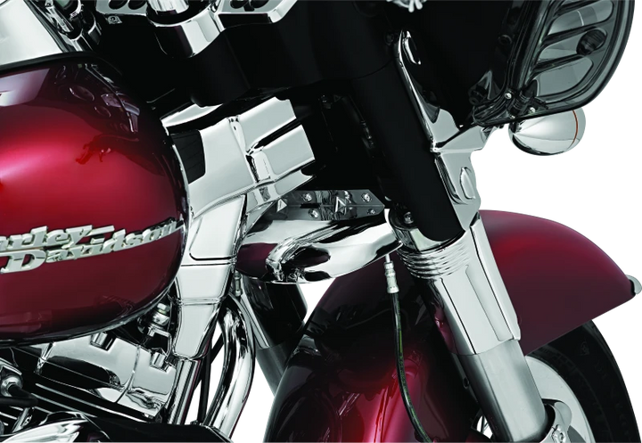 Kuryakyn Deluxe Neck Covers 95-07 Touring Models Chrome