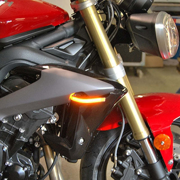 New Rage Cycles 13-17 Triumph Street Triple Front Turn Signals — STREET-FB
