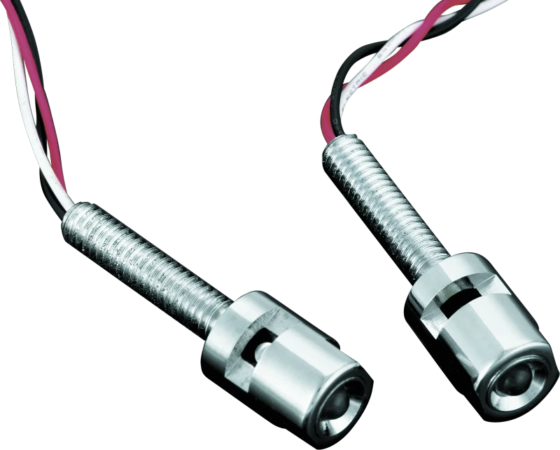 Kuryakyn LED License Plate Light With Red Accent Light Universal Chrome