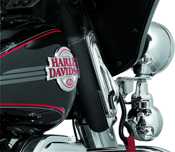 Kuryakyn Custom Teardrop Tie-Down Brackets 83-13 Touring Chrome
