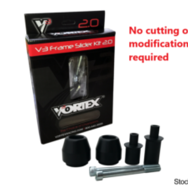 Vortex 14-19 Honda CBR 650 F V3 2.0 Frame Slider Kit — No Cut (SR119)