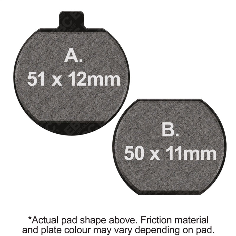 EBC 80-82 Kawasaki KZ 440 A Front Left/Right FA-SFA-X Brake Pads — FA73