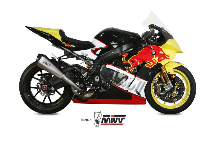 MIVV Delta Race Stainless Slip-On Exhaust (B.031.LDRX) for 2017-2018 BMW S 1000 RR