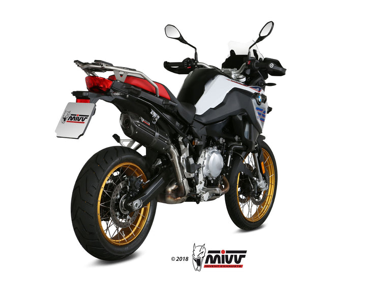 MIVV Suono Black Slip-On Exhaust (B.033.L9) for 2018- BMW F 750/850 GS