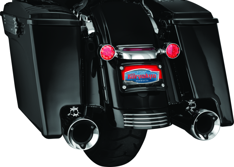 Kuryakyn Curved License Plate Mount Black (3147)