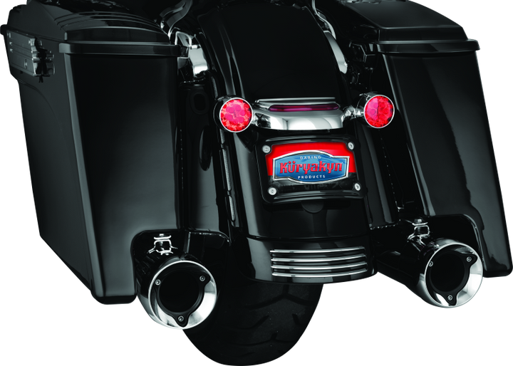 Kuryakyn Curved License Plate Mount Black (3147)