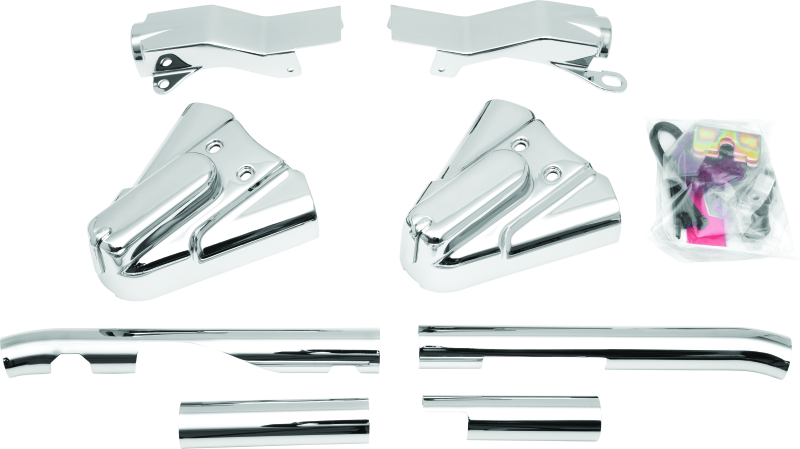 Kuryakyn Swingarm Cover Kit Unlighted 86-99 Softail Models Chrome