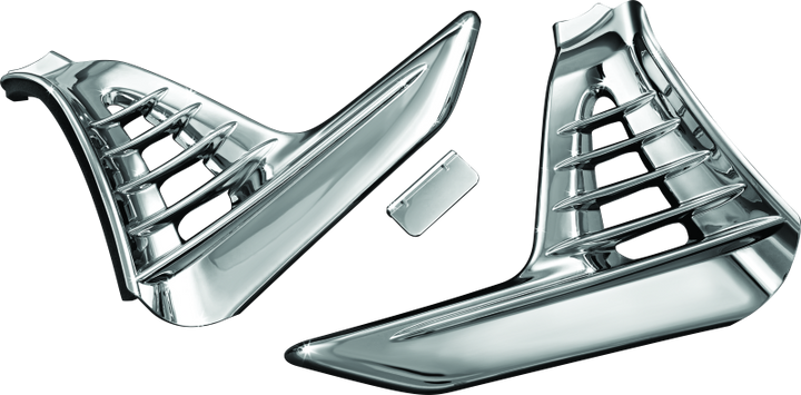 Kuryakyn Louvered Battery Box Cover 01-10 GL1800 Chrome