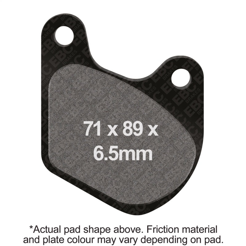 EBC 73-78 Harley-Davidson Sportster XLH/XLCH Rivet Type Rear Right FA-SFA-TT-X Brake Pads — FA72