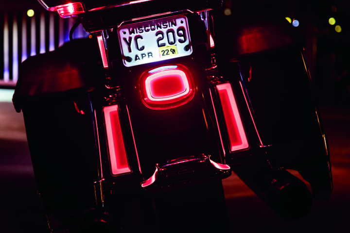 Kuryakyn Tracer LED Tail Light Red Lens With License Light