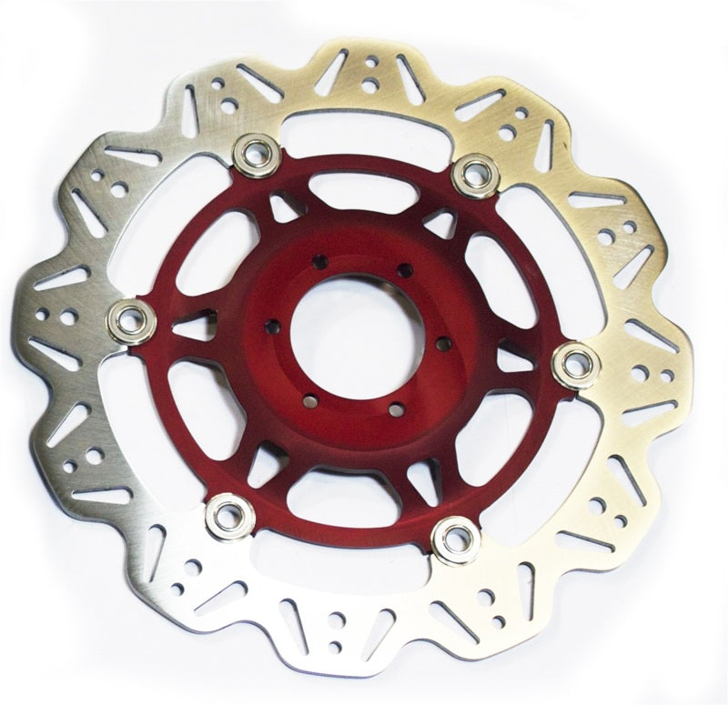 EBC 95-98 Honda CBR 600 F3/SJR/SE Front Left/Right Vee Floating Red Rotor — VR1003RED