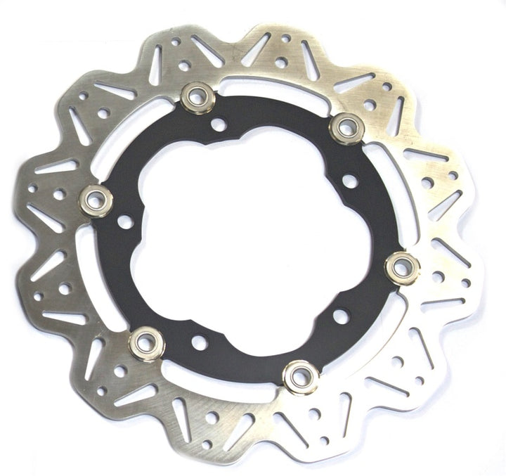 EBC 13-16 Kawasaki 300 Ninja EX Front Left Vee Floating Black Rotor — VR4166BLK