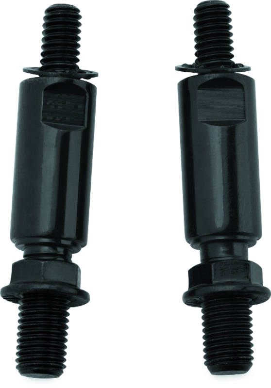 Kuryakyn Raised Mirror Mount Adapters Gloss Black