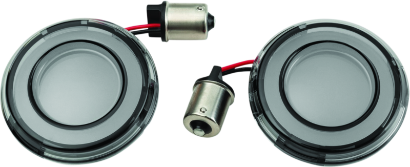Kuryakyn Tracer L.E.D. Rear Turn Signal Insert, Red Light/Smoke Lens 1156