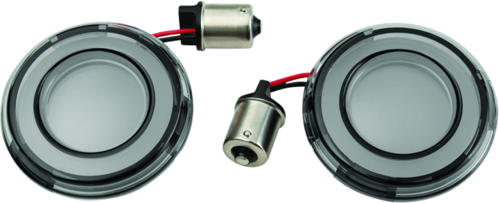 Kuryakyn Tracer L.E.D. Rear Turn Signal Insert, Red Light/Smoke Lens 1156