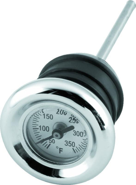 Biker's Choice Oil Tank Temperature Gauge - Chrome, Harley Softail 84-99, XL 82-03 (Replaces H-D 62688-87T / 62667-87T)