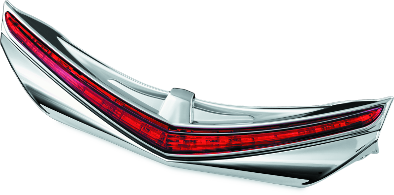 Kuryakyn L.E.D. Rear Fender Tip 12-17 GL1800 Gloss Black Smoke Lens