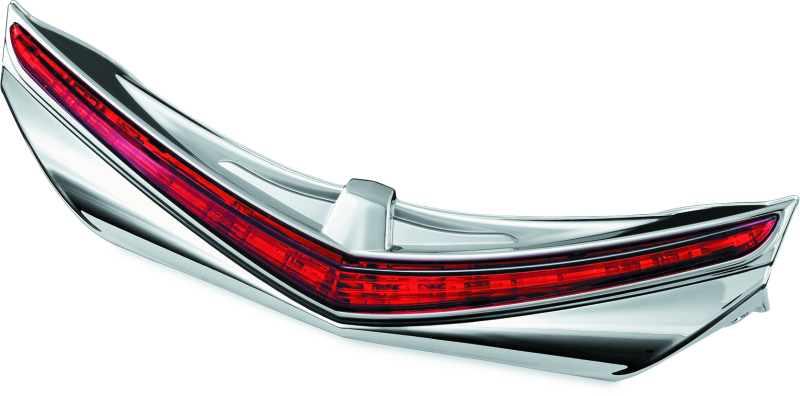 Kuryakyn L.E.D. Rear Fender Tip 12-17 GL1800 Chrome Red Lens
