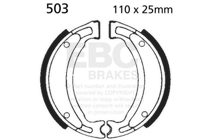 EBC 503 brake shoes — mfr catalog image