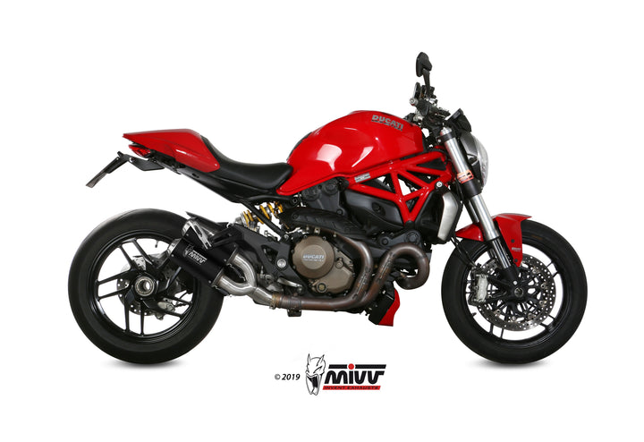 MIVV MK3 Black Slip-On Exhaust (D.040.SM3B) for 2014-2016 Ducati Monster 1200/S