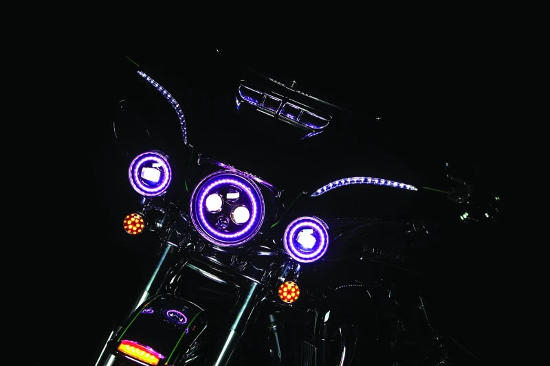 Kuryakyn Orbit Prism 7inch LED Headlight V2
