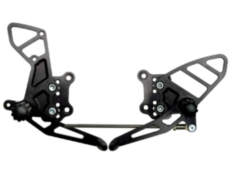 Vortex 03-07 Suzuki SV1000 S,03-10 SV650 Adjustable Rearsets — Black (RS505K)