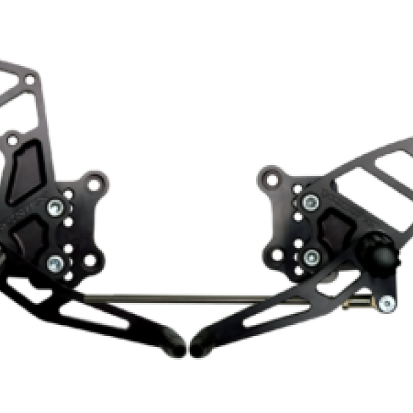 Vortex 03-07 Suzuki SV1000 S,03-10 SV650 Adjustable Rearsets — Black (RS505K)