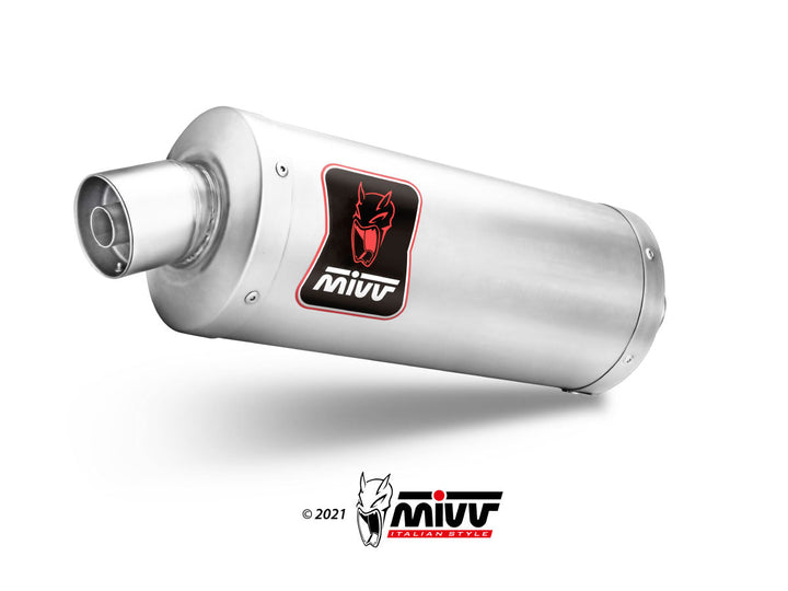 MIVV Dakar Stainless Slip-On Exhaust (KO.001.LDKX) for 2023-2026 Kove 450 Rally