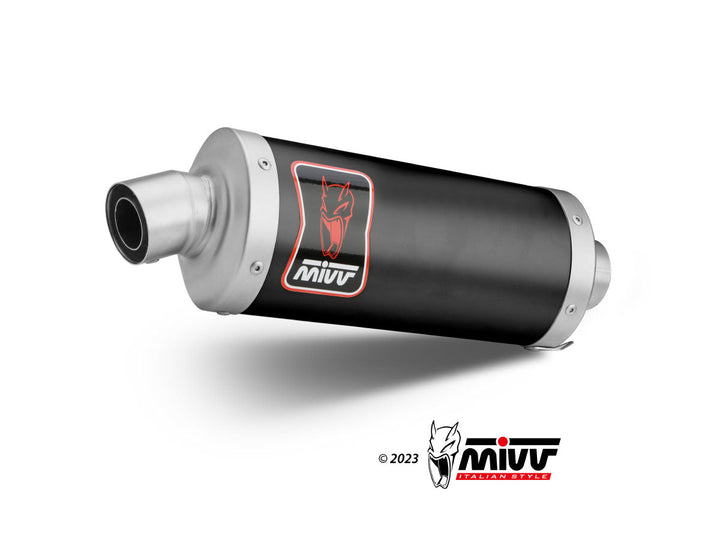 MIVV Dakar Stainless Slip-On Exhaust (RE.006.LDKB) for 2024- Royal Enfield Himalayan