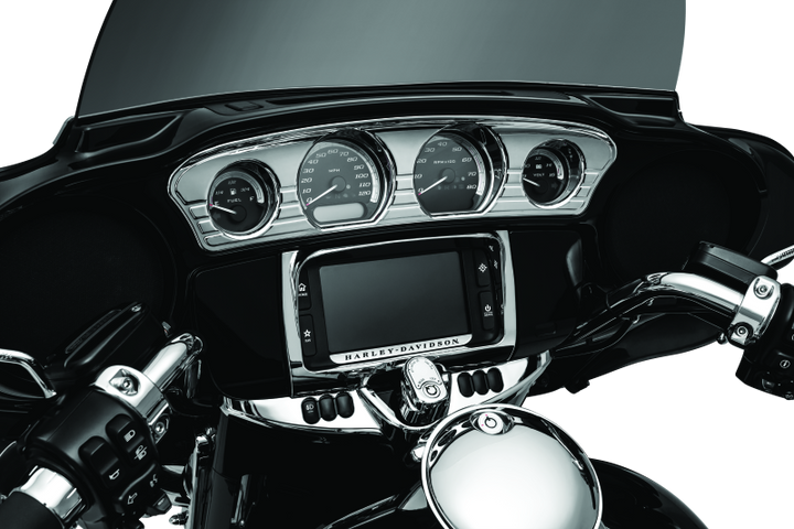 Kuryakyn Tri-Line Gauge Trims 14-Up Touring Models