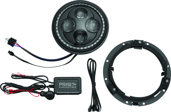 Kuryakyn Orbit Prism 7inch LED Headlight V2