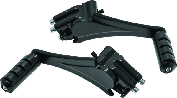 Kuryakyn Adjustable Passenger Pegs With ISO Small Pegs 10 and Up Black