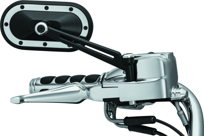 Kuryakyn Heavy Industry Mirrors Satin Black &amp; Chrome
