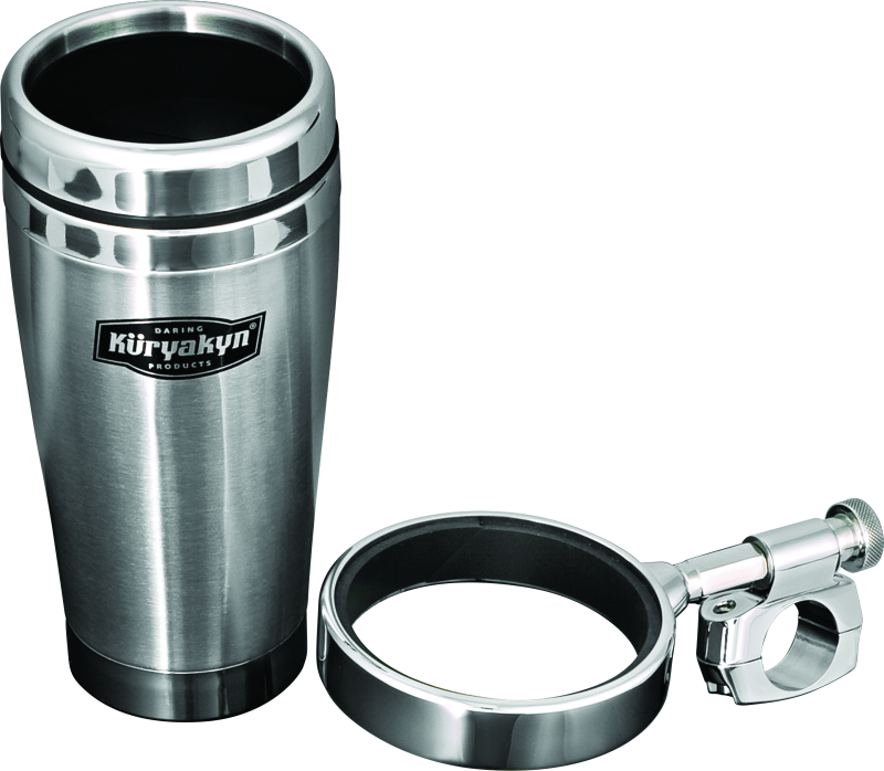 Kuryakyn Drink Holder With Stainless Steel Bar Clamps