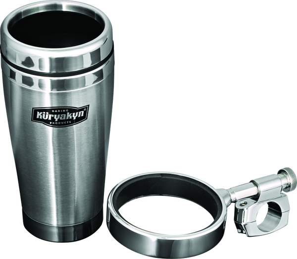Kuryakyn Drink Holder With Stainless Steel Bar Clamps