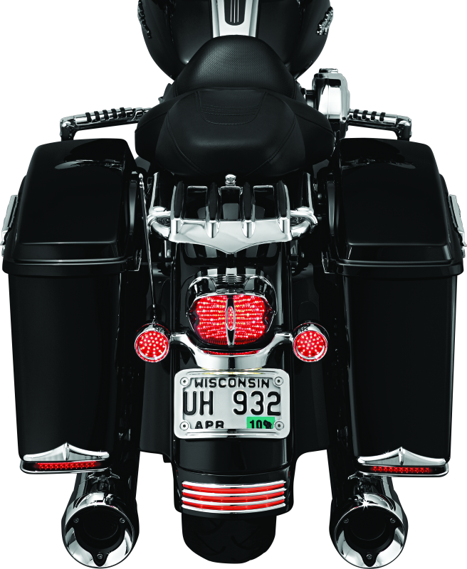 Kuryakyn Curved License Plate Mount Chrome (3157)