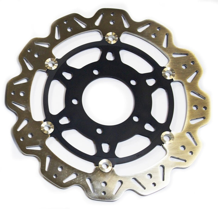 EBC 08-10 Kawasaki ZX10 R Ninja ZX 1000 E8F Front Left/Right Vee Floating Black Rotor — VR4161BLK