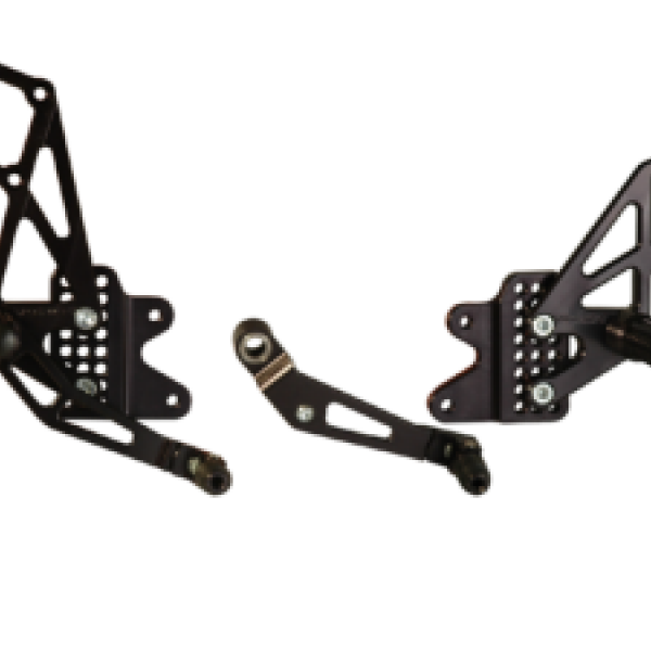 Vortex 6-10 Suzuki GSX-R600, GSX-R750 Rear Set — Black (RS553K)