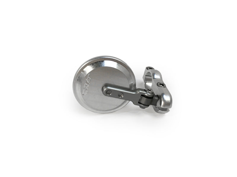 CRG Blindsight Folding 2 in. Round Bar-End Mirror - Silver (BSLS-201)